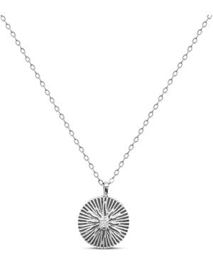 Clemence Wren Radiant Star Pendant Necklace - Metallic