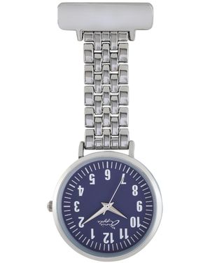 Bermuda Watch Company Annie Apple/ Chain Link Nurse Fob Watch - Blue