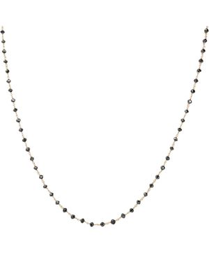 Rahul's Jewels 18" Genuine Diamond Rosary Necklace - Brown
