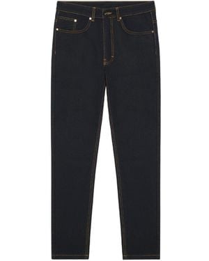 PLACE OF ELMS Obsidian Denim Jean Trousers - Black