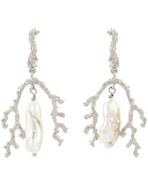 Zoe & Morgan Mutiara Earrings With Pearl - White