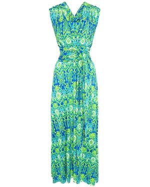 Beatrice von Tresckow Peacock Eye Lulu Multi Dress - Green
