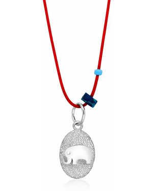 The Pheia String Elephant Necklace - Metallic
