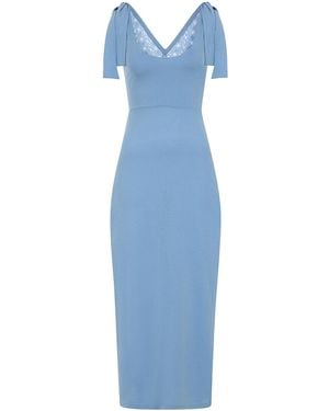 Sophie Cameron Davies Lace Back Maxi Dress - Blue