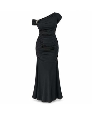 Girl In Mind Bellina Off Shoulder Maxi Dress - Black