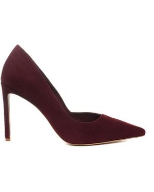 Ginissima Ava Asymmetric Cut Out Burgundy Stiletto - Purple