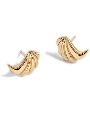 Potoska Wing Stud Earrings - Metallic