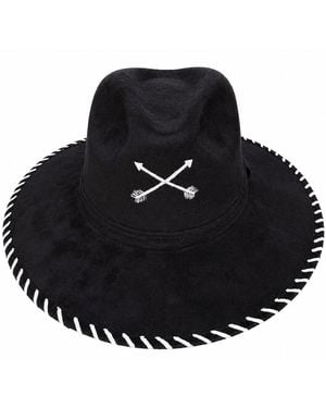 Bella Soul Amity Arrow Painted Hat - Black