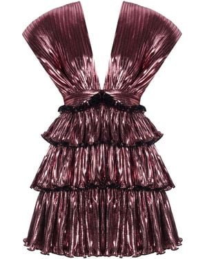 Nur Karaata Lionrock Mini Dress - Purple