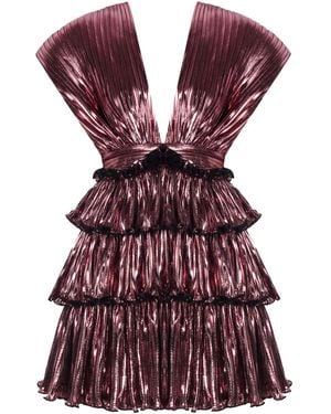 Nur Karaata Lionrock Mini Dress - Red
