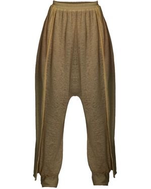 Zhenabia Suhan Harem Trousers Desert Sand - Green