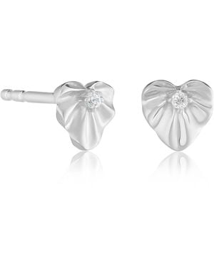 Lustre & Love Your Heart Stud Earrings - Metallic