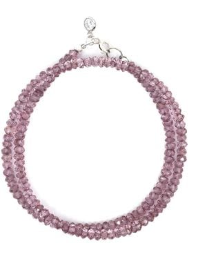 Shar Oke Amethyst Wrap Beaded Bracelet - Pink