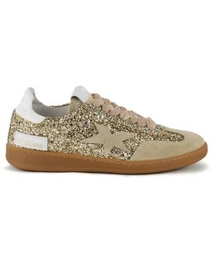 Keith Scarrott Shoes Bitetto Glitter Trainer - Brown