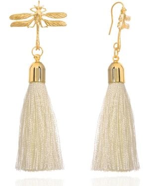 C.J.M Dragonfly Earrings - Metallic