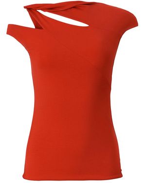 MOOS STUDIO Cut-Out Top - Red