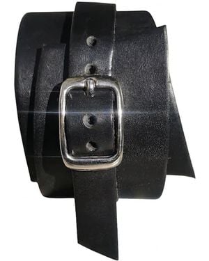 Cocobarclay Havana Leather Cuff Bracelet - Black