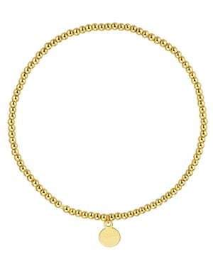 Nazzar Mini Beaded Stretch Bracelet - Metallic