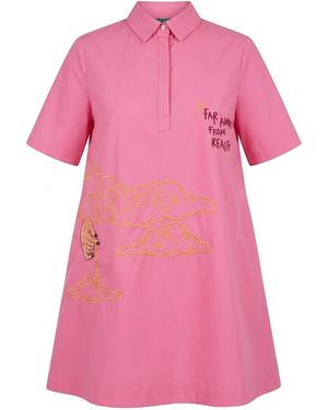 King Naked Another Dimension Shirt Dress - Pink