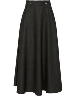The Extreme Collection Louise Moss Midi Skirt - Black