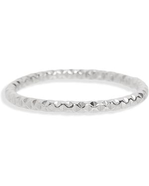Kate Koel Textured Stack Ring - White