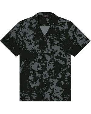 Playaluxe Saint Tropez Cabana Shirt Charcoal Haze - Black