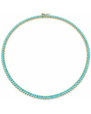 Native Gem Symphony Mini Tennis Necklace - Metallic