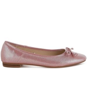 Rag & Co Agshin Metallic Ballet Flats - Pink