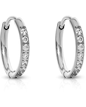 Evie Jewelry Transition Hoop Huggie Earrings - Metallic