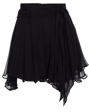 Underflirty Dolce Mini Silk Skirt - Black