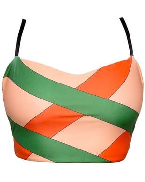 Akosha Swimwear If Zic Zac Was A Person Bikini Top - Green