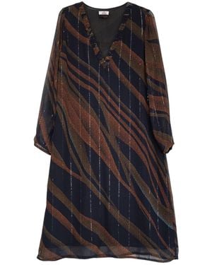 Niza Short Long Sleeved Dress - Black