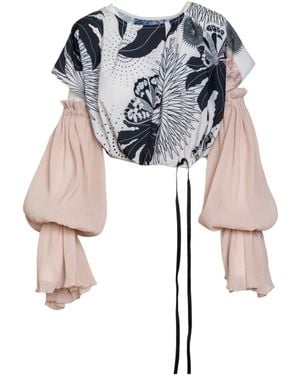 ARTISTA Neutrals Epic Puffy Sleeve Top - Black
