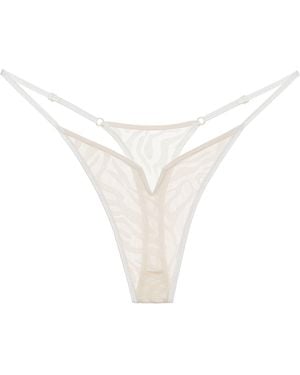 Perilla Lingerie Kylie Thong Off - White