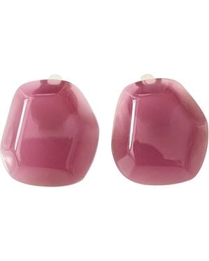 Smilla Brav Clip-On Earrings Berry Pop - Pink