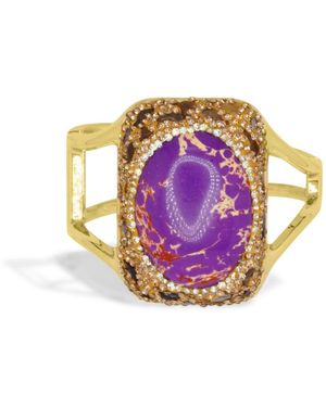 VIEA Gaia Sculptural Cuff - Purple