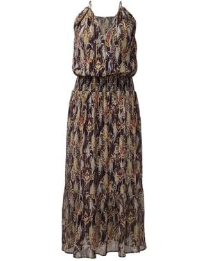 Nooki Design Freda Printed Maxi Dress-Multi - Brown