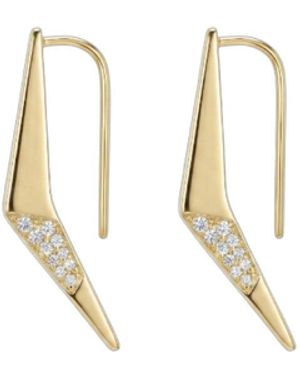 Gutta Design Boomerang Earring Plated - Metallic