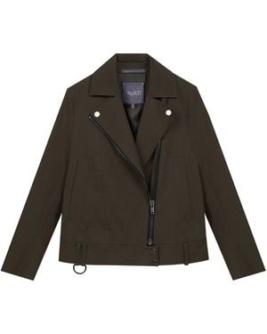InAvati Biker-Style Short Jacket - Green