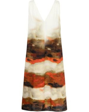 Nocturne Printed Ankle Length Dress - Multicolour