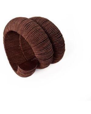 WAIWAI Flow Cuff Leather Bracelet - Brown