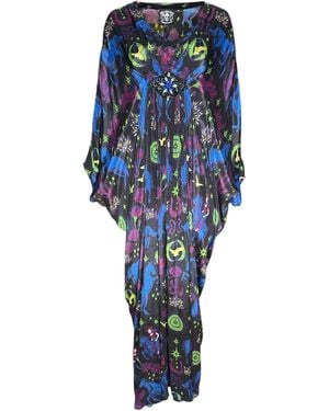 Any Old Iron Multicoloured Cowgirls Are Forever Beaded Dress - Blue