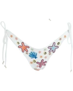 Oceanus Marissa Bikini Bottom - Metallic