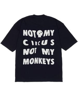 mysimplicated Oversized T-Shirt With Not My Circus Design W - Blue