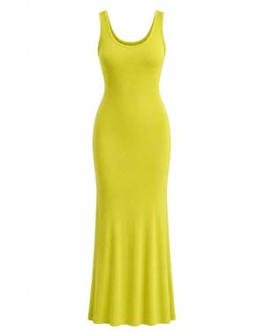 Maison De Gala Aria Lime Dress - Yellow