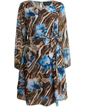 James Lakeland Floral Print Belted Dress - White