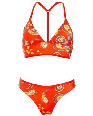 Aulala Paris Aulala X Moon Artistic Bikini Set - Red