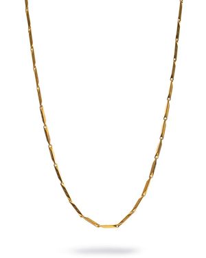 Ebru Jewelry Golden Strength Chain Necklace - Metallic