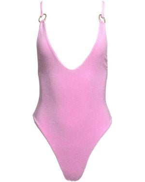 Patti Jane Swim Sparkle One-Piece Disco Bathing Suit - Pink
