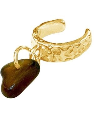 Glassy Kokosskær Ear Cuff - Metallic